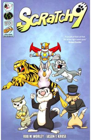 Scratch 9 3 published by Ape with cover art by Mike Kunkel