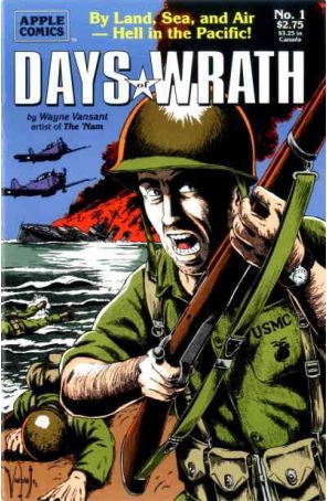 Days of Wrath 1 published by Apple with cover art by Wayne Vansant