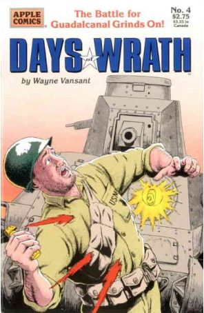 Days of Wrath 4 published by Apple with cover art by Wayne Vansant