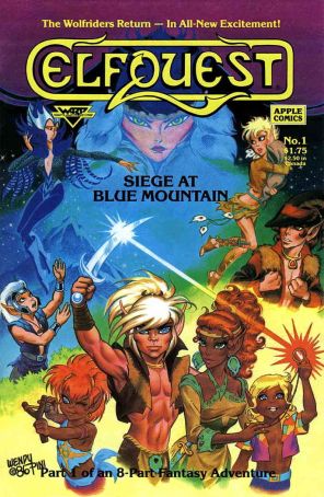 Elfquest: Siege at Blue Mountain 1 published by Apple with cover art by Wendy Pini