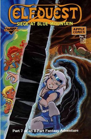 Elfquest: Siege at Blue Mountain 7 published by Apple with cover art by Wendy Pini