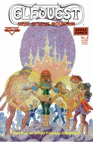 Elfquest: Siege at Blue Mountain 8 published by Apple with cover art by Wendy Pini