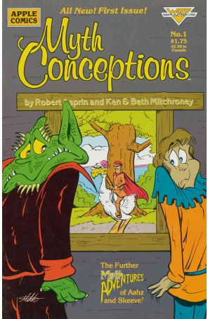 Myth Conceptions 1 published by Apple with cover art by Ken Mitchroney