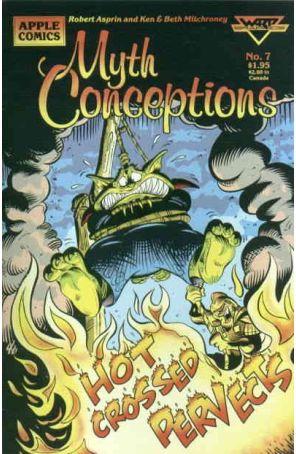 Myth Conceptions 7 published by Apple with cover art by Ken Mitchroney
