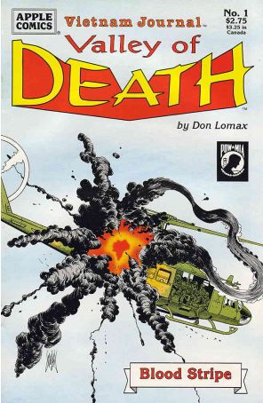 Vietnam Journal: Valley of Death 1 published by Apple with cover art by Don Lomax