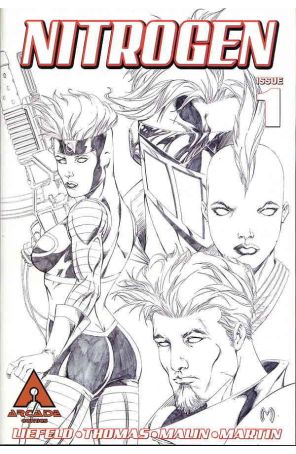 Nitrogen 1A published by Arcade with cover art by Jon Malin