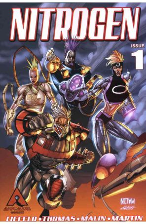 Nitrogen 1 published by Arcade with cover art by Jon Malin