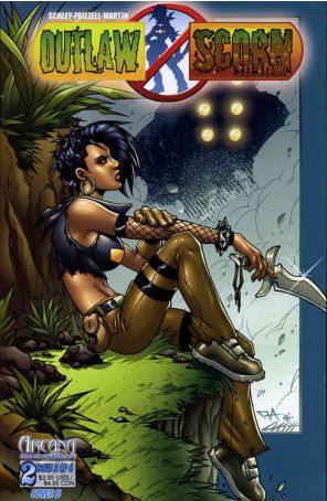 Outlaw Scorn 3030 AD 2B published by Arcana with cover art by Filpe Aguiar