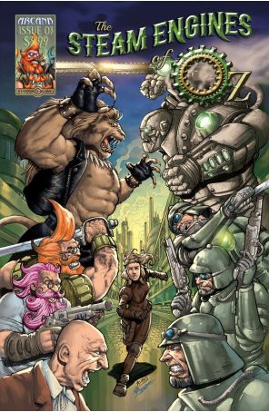 Steam Engines of Oz 3 published by Arcana with cover art by Yannis Roumboulias