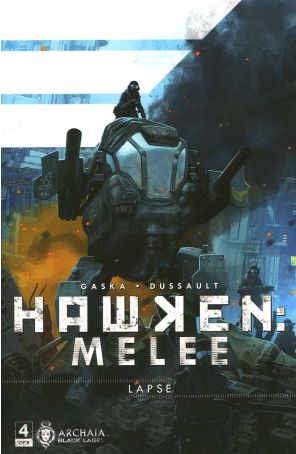 Hawken: Melee 4 published by Archaia with cover art by Bagus Hutomo