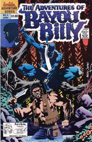 The Adventures of Bayou Billy 5 published by Archie with cover art by Kelley Jones