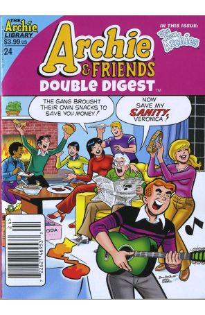 Archie And Friends Double Digest 24 (Newsstand) published by Archie with cover art by Dan Decarlo