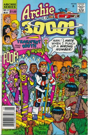 Archie 3000 8 (Newsstand) published by Archie with cover art by Rex Lindsey