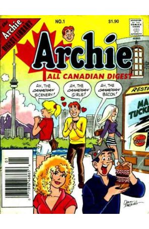 Archie All Canadian Digest 1 published by Archie with cover art by Dan DeCarlo