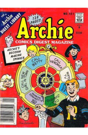 Archie Digest Magazine 101 (Newsstand) published by Archie with cover art by Dan DeCarlo Sr.