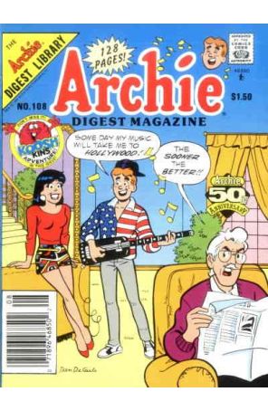 Archie Digest Magazine 108 (Newsstand) published by Archie with cover art by Dan DeCarlo