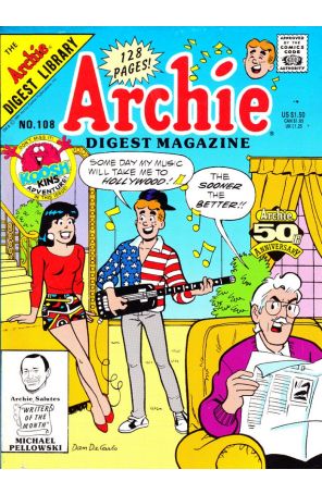 Archie Digest Magazine 108 published by Archie with cover art by Dan DeCarlo