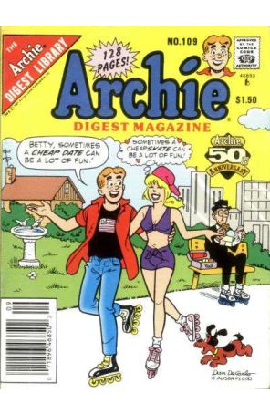Archie Digest Magazine 109 (Newsstand) published by Archie with cover art by Dan DeCarlo Sr.