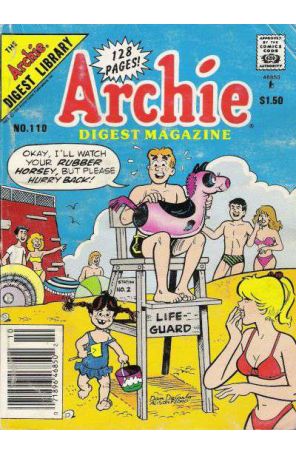 Archie Digest Magazine 110 (Newsstand) published by Archie with cover art by Dan DeCarlo Sr.