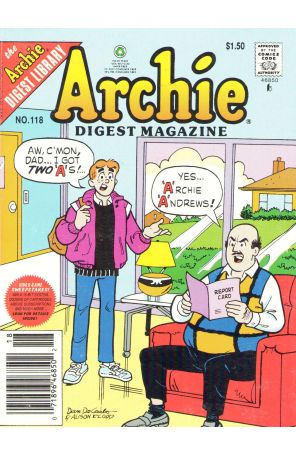 Archie Digest Magazine 118 (Newsstand) published by Archie with cover art by Dan DeCarlo Sr.