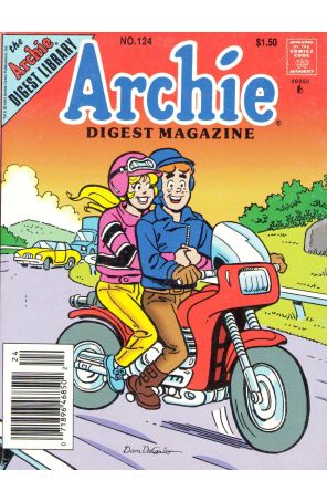 Archie Digest Magazine 124 (Newsstand) published by Archie with cover art by Dan DeCarlo