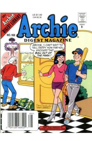 Archie Digest Magazine 166 (Newsstand) published by Archie with cover art by Dan DeCarlo