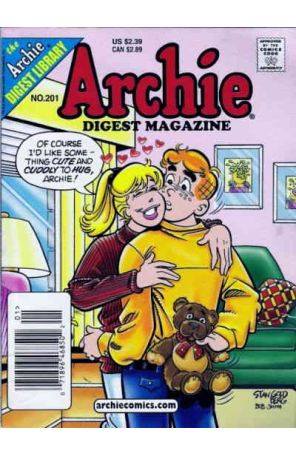 Archie Digest Magazine 201 (Newsstand) published by Archie with cover art by Stan Goldberg