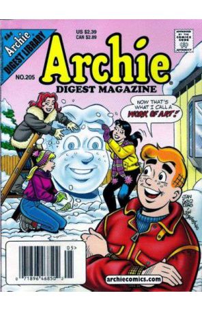 Archie Digest Magazine 205 (Newsstand) published by Archie with cover art by Stan Goldberg