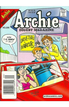 Archie Digest Magazine 209 (Newsstand) published by Archie with cover art by Stan Goldberg