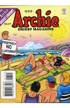 Archie Digest Magazine 217 published by Archie with cover art by Stan Goldberg