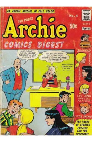 Archie Digest Magazine 4 published by Archie