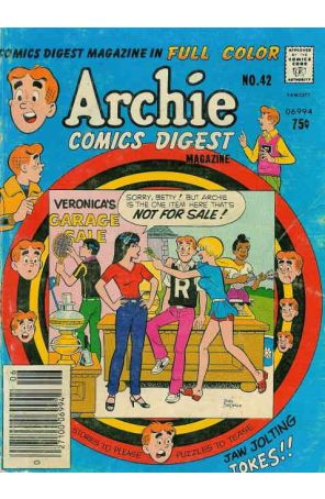 Archie Digest Magazine 42 published by Archie with cover art by Dan DeCarlo