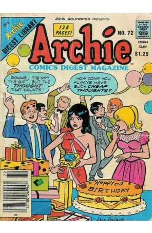 Archie Digest Magazine 72 published by Archie