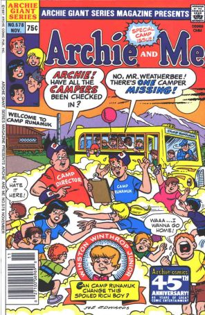 Archie Giant Series Magazine 578 published by Archie with cover art by Joe Edwards