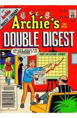 Archie's Double Digest Magazine 20 published by Archie with cover art by Dan DeCarlo