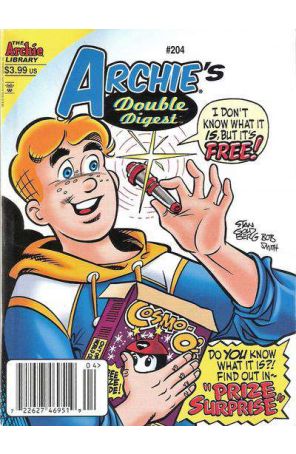 Archie's Double Digest Magazine 204 (Newsstand) published by Archie with cover art by Stan Goldberg