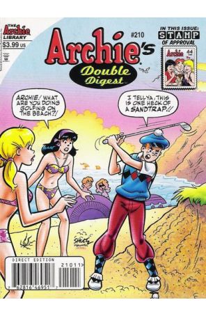 Archie's Double Digest Magazine 210 published by Archie with cover art by Shultz and Koslowski