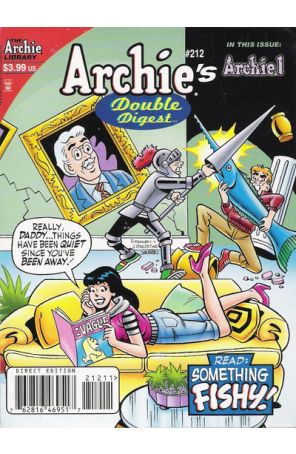 Archie's Double Digest Magazine 212 published by Archie with cover art by Pat Kennedy
