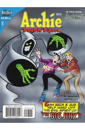 Archie's Double Digest Magazine 213 published by Archie with cover art by Pat Kennedy