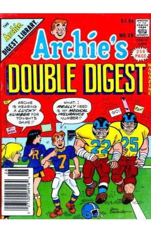 Archie's Double Digest Magazine 26 published by Archie with cover art by Dan DeCarlo