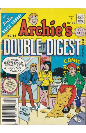 Archie's Double Digest Magazine 44 (Newsstand) published by Archie with cover art by Dan Decarlo