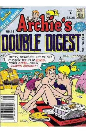Archie's Double Digest Magazine 48 (Newsstand) published by Archie with cover art by Dan DeCarlo