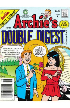 Archie's Double Digest Magazine 59 (Newsstand) published by Archie with cover art by Dan DeCarlo Sr.