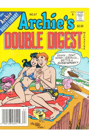 Archie's Double Digest Magazine 67 (Newsstand) published by Archie with cover art by Stan Goldberg