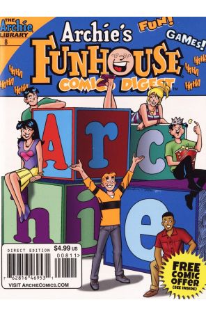 Archie's Funhouse Double Digest 8 published by Archie with cover art by Fernando Ruiz