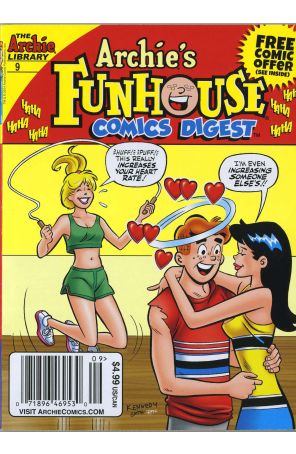 Archie's Funhouse Double Digest 9 published by Archie with cover art by Pat Kennedy