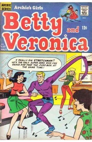 Archie's Girls Betty And Veronica 127 published by Archie with cover art by Dan DeCarlo