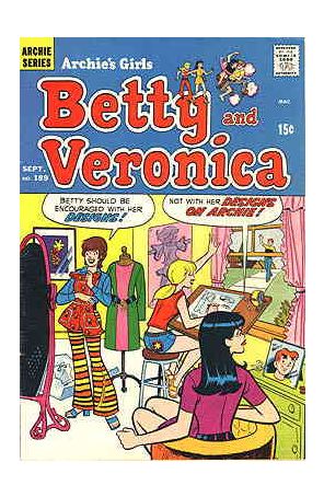 Archie's Girls Betty And Veronica 189 published by Archie with cover art by Dan DeCarlo