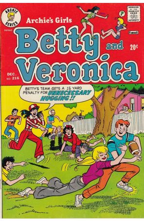 Archie's Girls Betty And Veronica 216 published by Archie with cover art by Dan DeCarlo