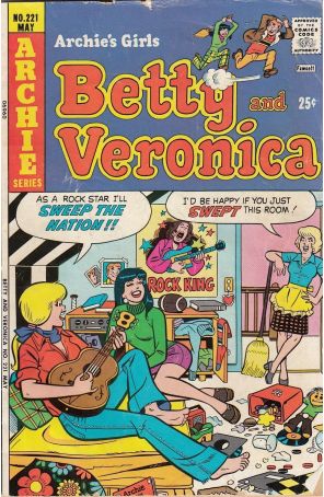 Archie's Girls Betty And Veronica 221 published by Archie with cover art by Dan DeCarlo